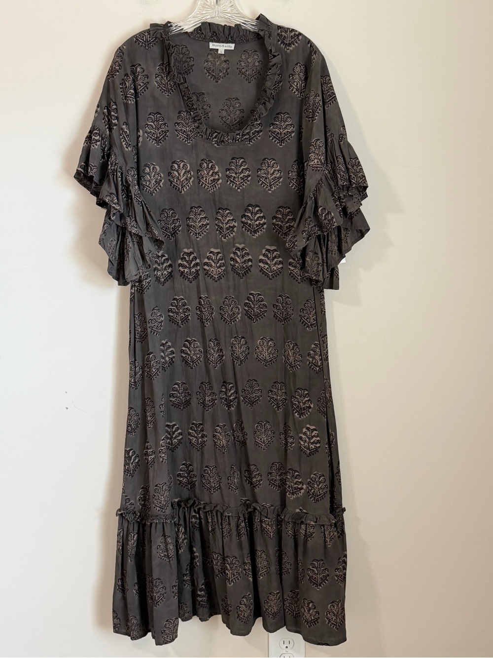 Fitzroy & Willa Maxi Dress Size Large Brown
